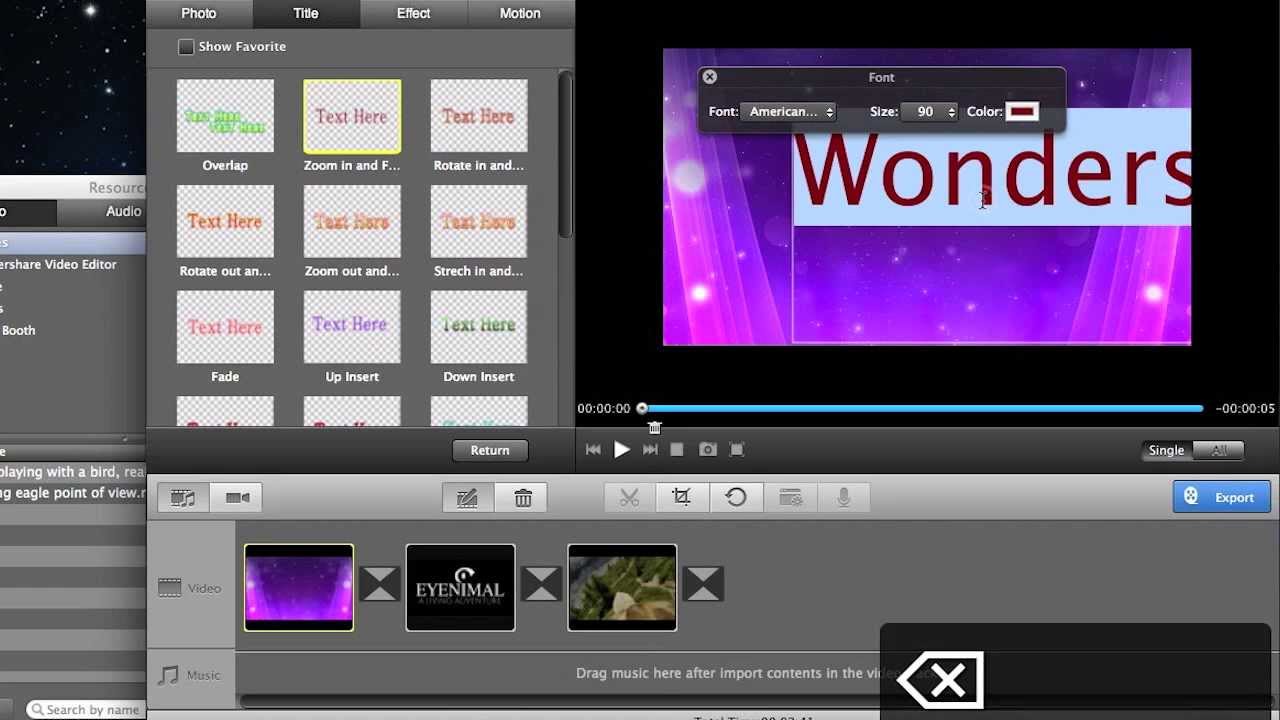 Video editing for mac os x